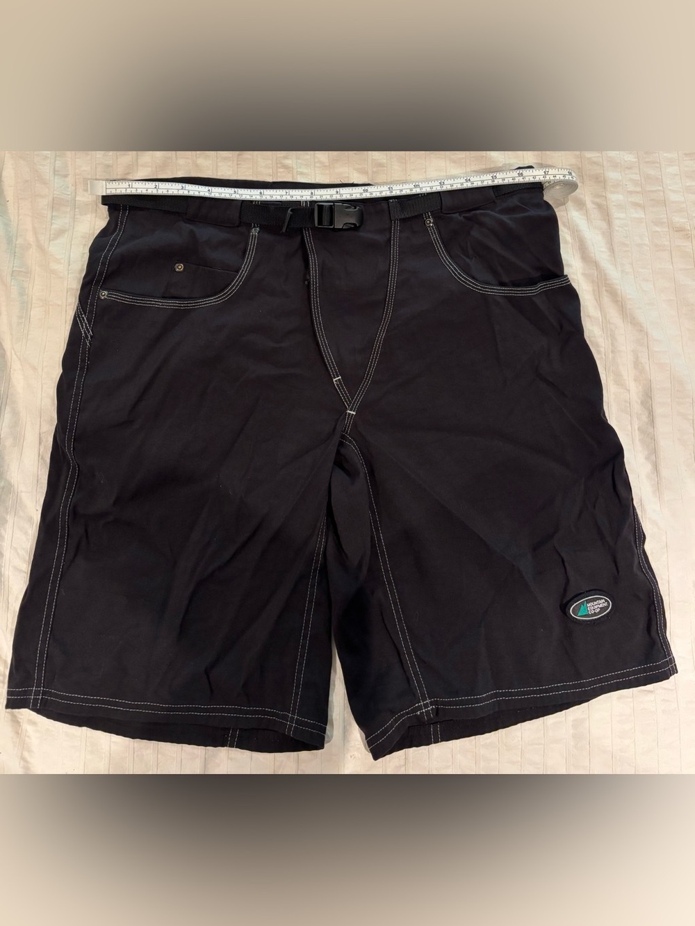 Mountain Equipment Co-op Vintage 1990’s MEC Black Nylon Biking Shorts SZ 33 - Picture 6 of 6